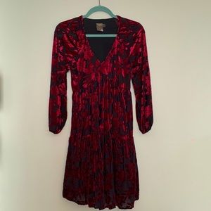 long sleeve, midi dress.